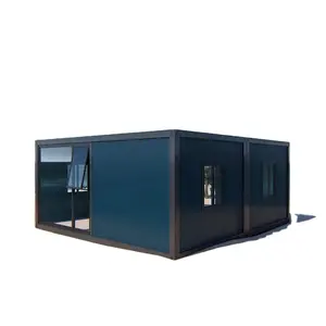 Petite maison modulaire préfabriquée mobile taille personnalisée emballage plat bien conçu résistant à la chaleur conteneur alimentaire café à vendre