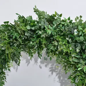 Arche de plantes de mariage Offre Spéciale décoration verte proposition de mariage simulation d'arche rangée de fleurs fournitures de mariage