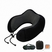 Oreillers de voyage en mousse à mémoire de forme en forme de U, oreillers de massage doux pour le cou, oreillers de sommeil pour avion, oreillers cervicaux pour la santé, literie