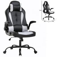 Kostenlose Probe Bester Preis Hochlehniger Komfortabler Gaming-Stuhl mit Weicher Kopfstütze und Lendenwirbelstütze 360° Drehbar für Erwachsene Langlebig Glatter Silla Gamer Stuhl