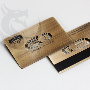 Высококачественная Золотая Роскошная металлическая карта NFC и <span class=keywords><strong>RFID</strong></span> частота 13,56 мГц стальная карта - Product Image 3