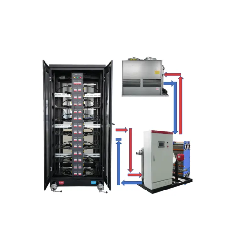 Universal water-cooled cabinet Accommodates 2 or 24 units water cooling system for hydro server s21 hyd