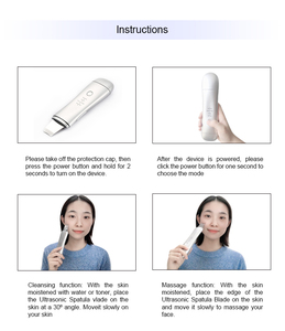 <span class=keywords><strong>Appareil</strong></span> de nettoyage facial profond Sonic EMS Frequency Removal Blackhead Dirty Pore Clean, spatule exfoliante <span class=keywords><strong>pour</strong></span> la peau - Product Image 6