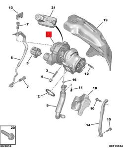 Nouvel ensemble turbocompresseur moteur EP6 pour Peugeot 308 408 <span class=keywords><strong>508</strong></span> 3008 4008 5008 Citroën C3XR C4L C5 C6 DS 1.6T OEM 9813852580 Garantie 1 an - Product Image 6