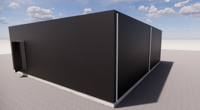 Garages préfabriqués de luxe pour deux voitures avec conception en modèle 3D, abris de voiture modulaires modernes en conteneurs, dotés d'un support technique en ligne