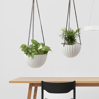 Pot de fleur en céramique nordique moderne pour la maison Pot de plante suspendu pour la décoration de jardin ou de balcon