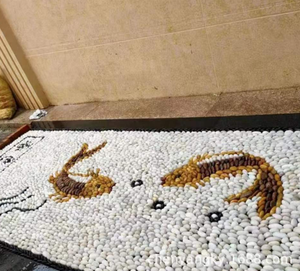 25cm * 25cm la migliore decorazione mattonelle di mosaico <span class=keywords><strong>e</strong></span> piastrelle di ciottoli per il pavimento <span class=keywords><strong>e</strong></span> la parete in bagno - Product Image 5