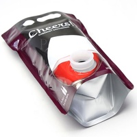 Sac debout en aluminium de 1L 3L 5L pour distributeur de jus et de vin rouge personnalisé dans une boîte pochette pour boisson sac de jus dans une boîte avec valve
