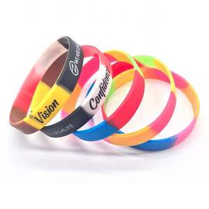 Pulseras de Silicona Impresas con Serigrafía, Resistentes al Agua, Diseño Personalizado, para Promoción de Eventos Deportivos, con Color Personalizado - Product Image 2