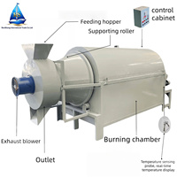 Bomba de calor para horno de aire caliente, secadora de tambor espiral, bomba de operación automática y sencilla para arena de río, trébol, fibra de coco - Motor con control PLC