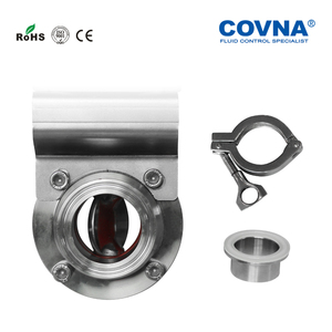 COVNA Abrazadera Tri-Clamp Sanitaria de Acero Inoxidable SS de 1/2/3/4 Pulgadas con Brida Tipo Mariposa - Product Image 6