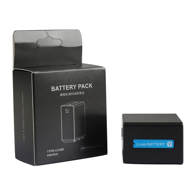 XNJTG NPFV100 Replacement Son-y NPFV100 NPFV120 Camcorder Battery Handycam FDR AX53 AX700 Lithium Rechargeable OEM Factory