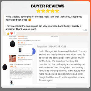 Produttori di abbigliamento da uomo cappuccio di un pezzo polsini a coste e orlo inferiore con stampa floccata 500 Gr con cappuccio in cotone di Terry francese - Product Image 6