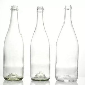 Venda Direta de Fábrica Garrafa de Vidro Transparente Âmbar Verde de 750 ml para Champanhe - Product Image 2