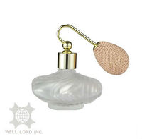 Atomiseur de parfum en verre plat personnalisé avec pulvérisateur à pompe
