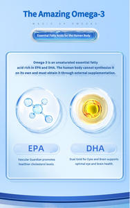 Suplementos Nutricionales al por Mayor, Suplemento de <span class=keywords><strong>Omega</strong></span> <span class=keywords><strong>3</strong></span>, Venta Caliente, OEM ODM, a Granel, EPA DHA <span class=keywords><strong>Omega</strong></span> <span class=keywords><strong>3</strong></span> Vegano, Cápsulas Blandas de Aceite de Pescado de 1000 mg - Product Image 4