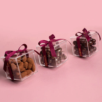 Boîte d'emballage alimentaire vide en carton personnalisée pour chocolats, boîte d'emballage en acrylique pour bonbons, truffes et chocolats, boîte cadeau
