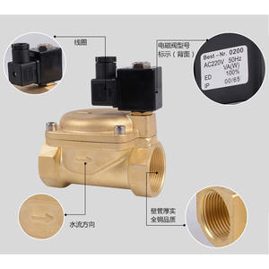 Vanne solénoïde à diaphragme bidirectionnelle à deux positions 16 kg/cm Tout en cuivre Pilotée pneumatiquement pour compresseurs d'air - Modèles - Product Image 1