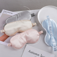 Direction d'usine vente en gros le masque pour les yeux de sommeil en soie imitée masques pour les yeux de taille personnalisée soie artificielle de luxe