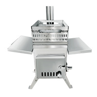 Poêle à Bois Huaxi pour Cuisine, Fours à Bois en Acier et Fonte, Four à Bois Défiant pour Sauna Extérieur et Barbecue