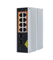 Switch Gigabit PoE 8 Port Industri 2SFP 130W Unmanaged 802.3af/at/bt Proteksi 6KV Daya Redundansi Ganda untuk CCTV