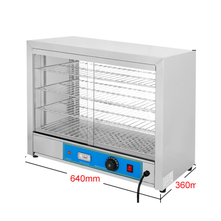 1200 мм настольный стеклянный дисплей Горячая Еда теплее витрина