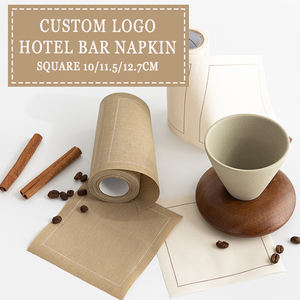 Posavasos de Tela de Algodón, Servilletas Desechables Enrolladas, Estilo Lino, Impresas, Cuadradas, Suministro Directo de Fábrica, Marca Brillante - Product Image 2