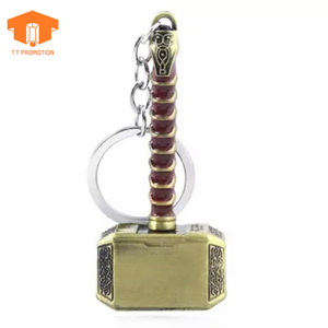 Portachiavi Vintage in Lega di Zinco a Forma di Martello Vichingo, Anello Portachiavi Retrò Ispirato alla Mitologia Norrena, Regalo Promozionale all'Ingrosso per Uomini, Ciondolo per Borsa - Product Image 4