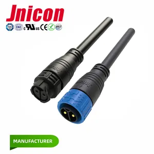 Jnicon M25 IP67 konektor kabel, tahan air 32 AMP 50 AMP ~ 20AMP dua tiga inti