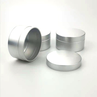 Boîtes métalliques de 80g pour bougies, personnalisées, multicolores, de luxe, en aluminium, peintes par pulvérisation, sérigraphiées, en matériaux recyclés, marque OEM