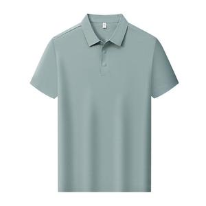 Camisa Polo para Hombre, Manga Corta, Azul Marino, Poliéster, Color Sólido, Ropa de Trabajo, Uso Diario - Product Image 4