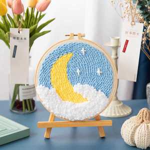 Punch Needle Embroidery Kit Russian Embroidery Kits Needlework <strong>Cross</strong> <strong>Stitch</strong> Set <strong>for</strong> Beginner Home Decoration - Product Image 3