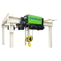 SEVENCRANE Nouveau palan électrique compact à câble de 1-2 tonnes, norme européenne, hauteur de levage de 6 m, certifié CE pour atelier
