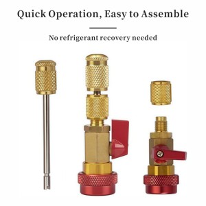 Auto AC R134A R1234YF <strong>Valve</strong> Core Remover and <strong>Installer</strong> <strong>Tool</strong> for Set Standard and JRA <strong>Valve</strong> Core Couplers - Product Image 3