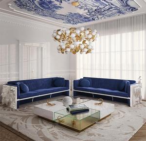 Set divano con struttura in legno massello di fascia alta <span class=keywords><strong>e</strong></span> Design italiano moderno in tessuto Nubuck poltrona di lusso per soggiorno divano mobili - Product Image 6