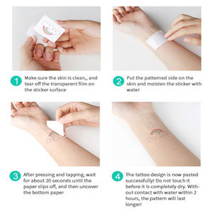 Autocollants de <span class=keywords><strong>tatouage</strong></span> imperméables temporaires personnalisés de la série Pink Ribbon Day pour hommes et femmes - Product Image 5