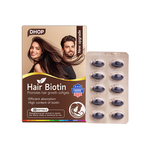 DHOP Vitamine Biotine Cheveux Ongles Croissance De La Peau Vitamines Mélangées Softgel Capsule Supplément Biotine Softgel - Product Image 1