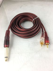 Mạ Vàng 6.5mm/65mm Mono Nam để 2RCA kép 2 RCA nam âm thanh <span class=keywords><strong>Y</strong></span> Cáp - Product Image 2