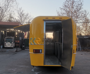 Remorque alimentaire vintage en acier inoxydable pour bar mobile et barbecue, avec certification DOT et CE - Product Image 4