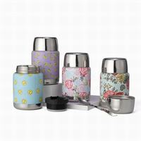 Thermos isotherme portable 500 ml 750 ml, pot isotherme en acier inoxydable 304, boîte de conservation alimentaire, boîte à lunch avec cuillère