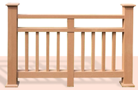 Pergola en WPC sur mesure avec poutre en bois de teck d'extérieur, poteau, poutre, surface en bois de noyer, matériau composite bois-plastique