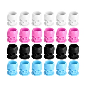 Yaba tatouage approvisionnement jetable en plastique 13mm crâne encre tasse accessoires de tatouage tatouage encre tasses - Product Image 1