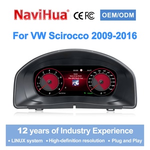 Navihua <b>Car</b> LCD Dashboard 12.3 Inch Digital Cluster <b>for</b> VW Scirocco 2009-2016 CarPlay Auto Virtual Cockpit - Product Image 1