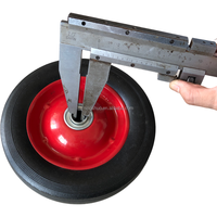 Fabricant anti-crevaison petit 8 ''8*1.75 avec jante en métal Dolly Mover Garden Trailer Farm Wagon Cart Solid Rubber Powder Wheel