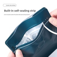 Sachet de café avec valve, anti-odeur, en PE, refermable, pour emballage de thé et fruits secs, capacité 1/4 livre