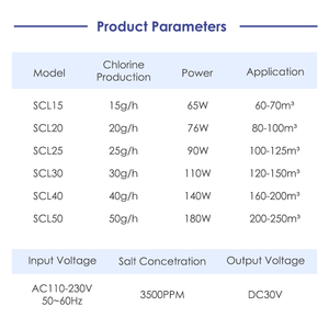 Générateur de <span class=keywords><strong>chlore</strong></span> au <span class=keywords><strong>sel</strong></span> pour piscines, contrôle intelligent par application, cellule en titane autonettoyante, système à écran tactile LED, jusqu'à 40 000 gallons - Product Image 4
