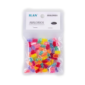 Perline Ilan a Forma di Orso 18mm 14g Multicolore per Creazione di Gioielli - Product Image 1