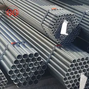 Tubo de acero EN10219, laminado en caliente, sección hueca pregalvanizada, tubo de acero soldado, tubos de invernadero, acero galvanizado