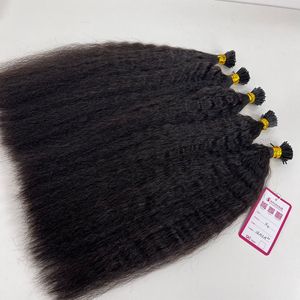 Extensiones de Cabello Humano Liso Rizado con Punta I, Cabello Virgen Vietnamita Pre-Adherido con Queratina, Extensiones de Cabello con Punta I - Product Image 3