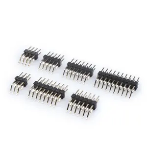 90 Degree 1.27mm Machined Electrical 180 Ph2.0 Straight Round Header Pins Smt Connector